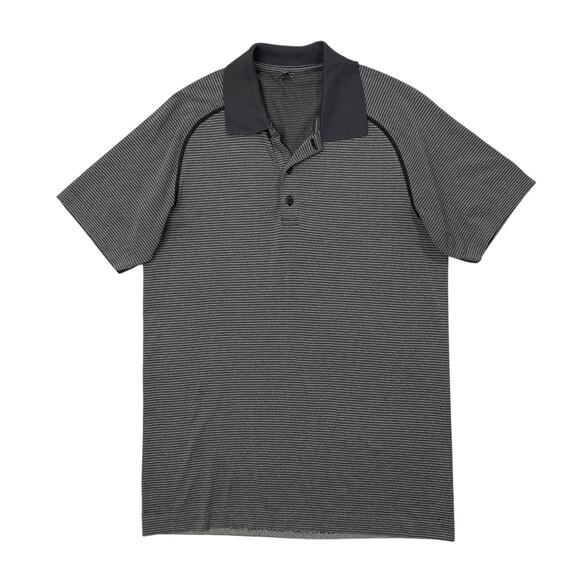 Lululemon Other - Lululemon Shirt Mens S Small Charcoal Grey Metal Vent Tech Stretch Polo Golf